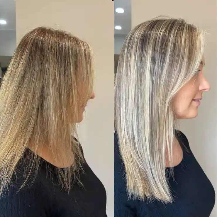 Side fillers hair extensions Melbourne - customised fullness at ZAYN Salon St Kilda