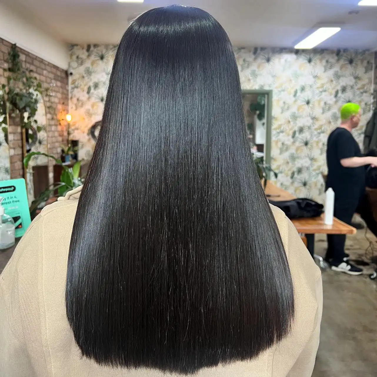 Nanoplasty and hair extensions styling at ZAYN Salon Melbourne